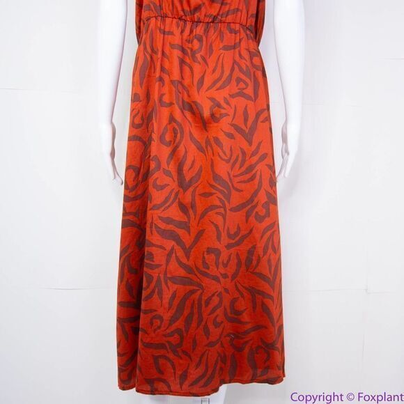 NEW Eloquii Tie Front‎ animal Printed Midi Dress, women's plus size 22 - Picture 8 of 16